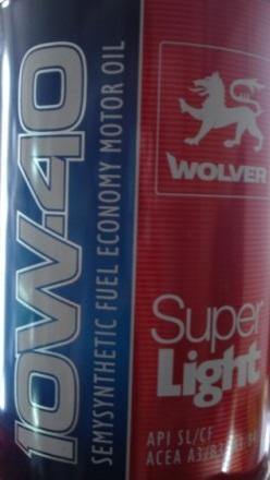 Моторное масло Wolver SUPER LIGHT 10W-40 1л